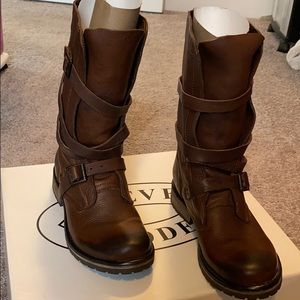 Steve Madden Banddit Brown Leather Boots size 7